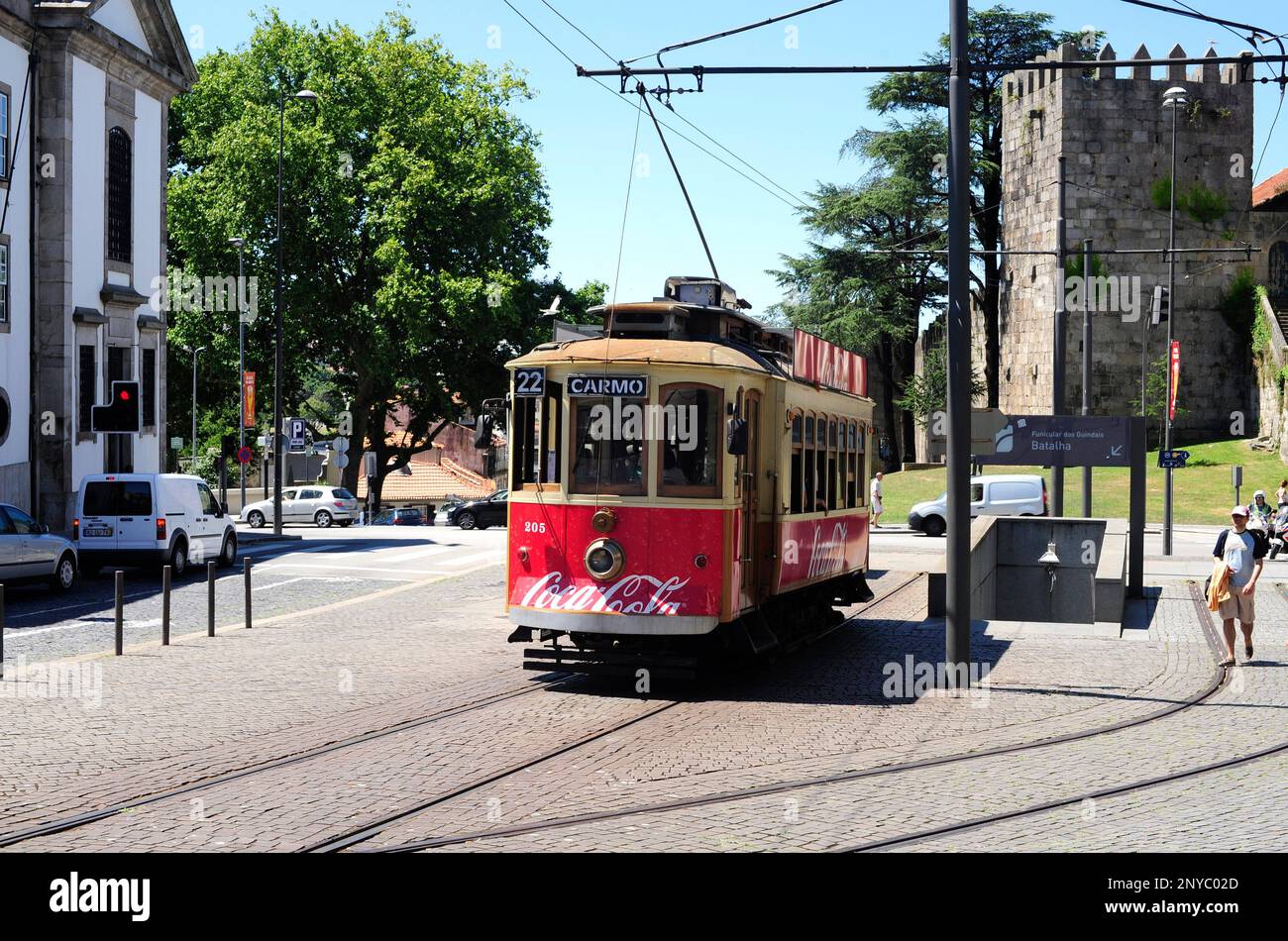 Porto or Oporto, trolley car. Portugal Stock Photo Alamy