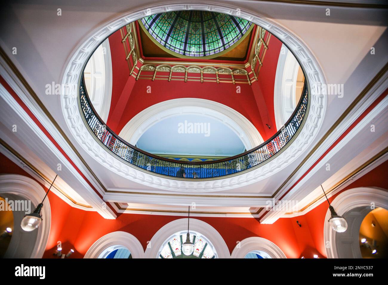 Ceiling dome of Queen Victoria building. Sydney, New South Wales