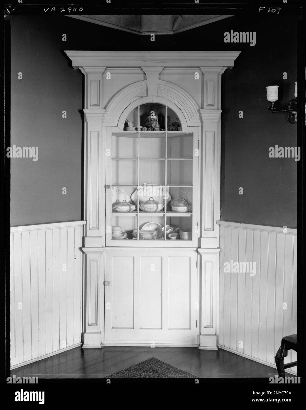 Sentry Box, corner cupboard, Fredericksburg, Virginia. Carnegie Survey