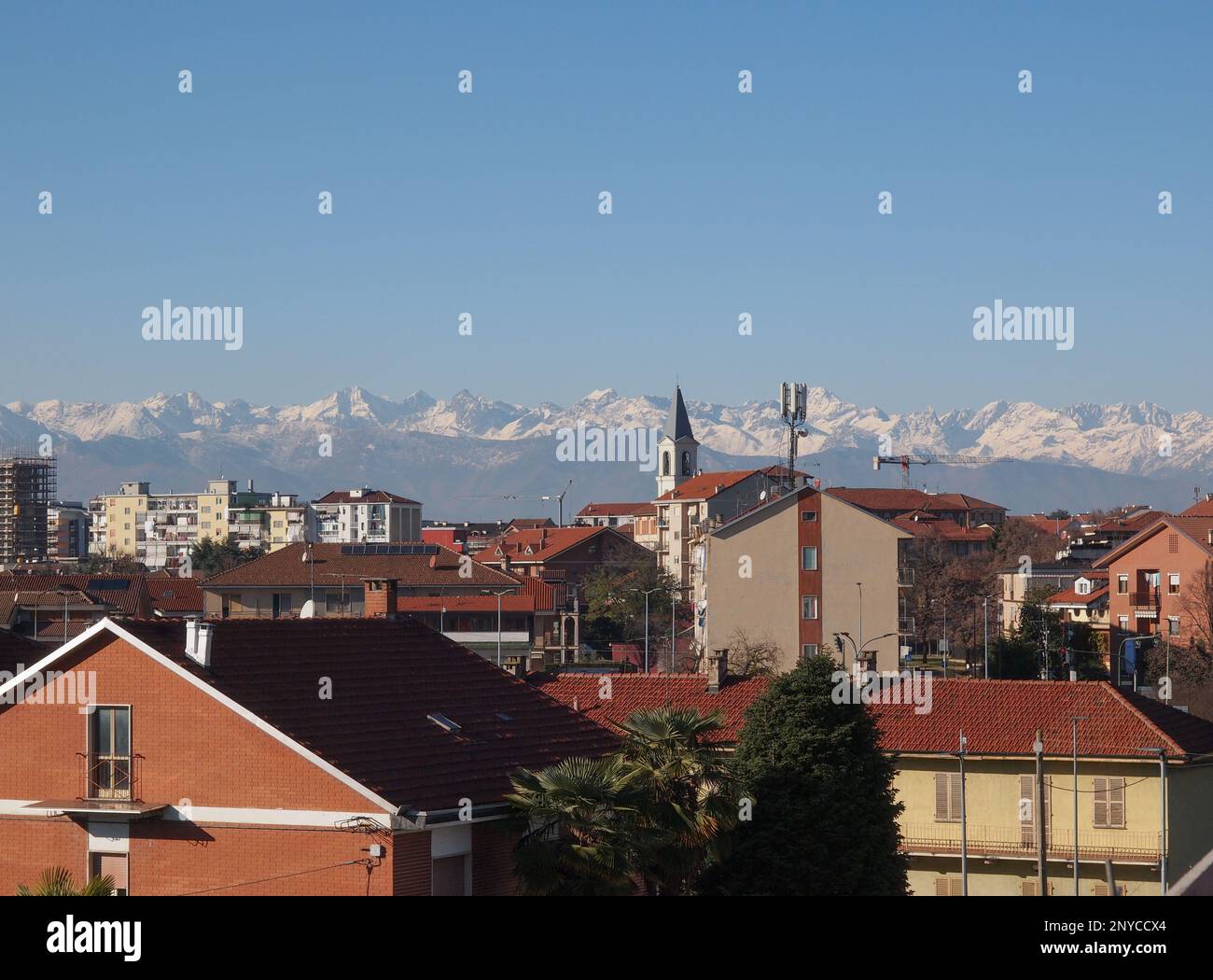 Alps mountains skyline seen hi-res stock photography and images - Alamy