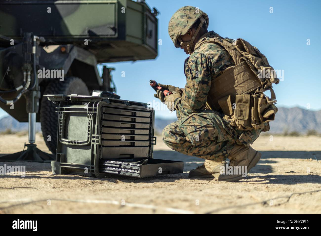 U.S. Marine Corps Lance Cpl. Abdul Gbondo, an aviation radar technician