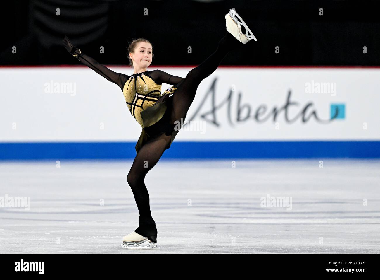 Olesya RAY (GER), during Junior Women Short Program, at the ISU World