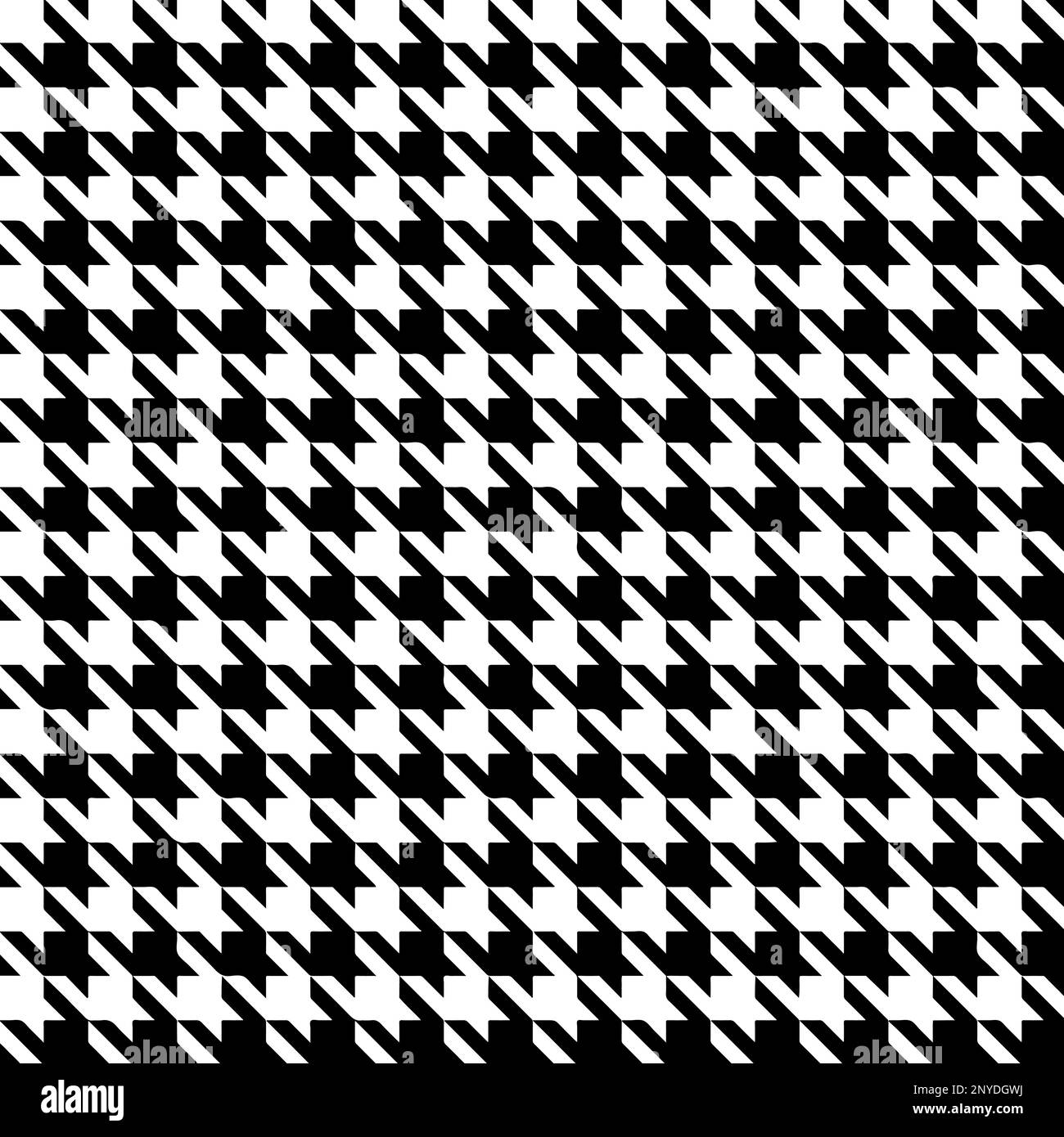 modern houndstooth seamless pattern in three colors Stock Vector