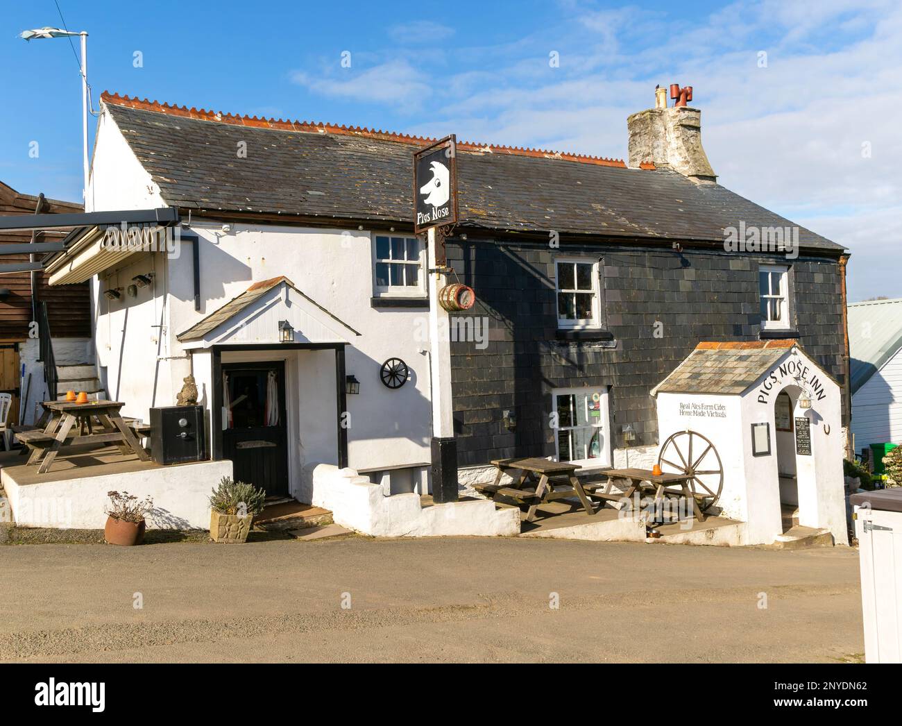 The Pigs Nose pub, East Prawle village, Devon, England, UK Stock Photo