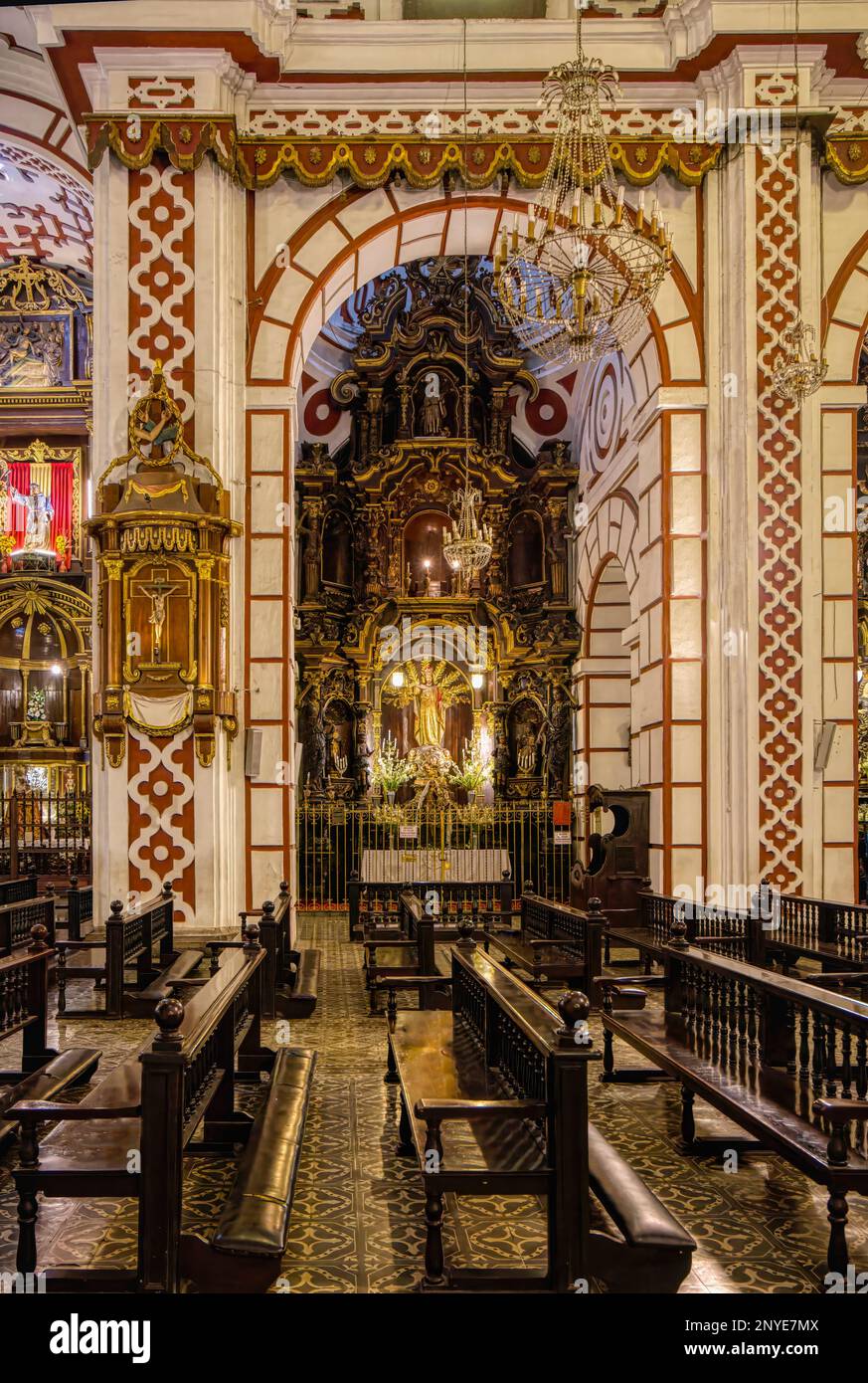 Basilica and Convent of San Francisco of Lima, Lima, Peru Stock Photo