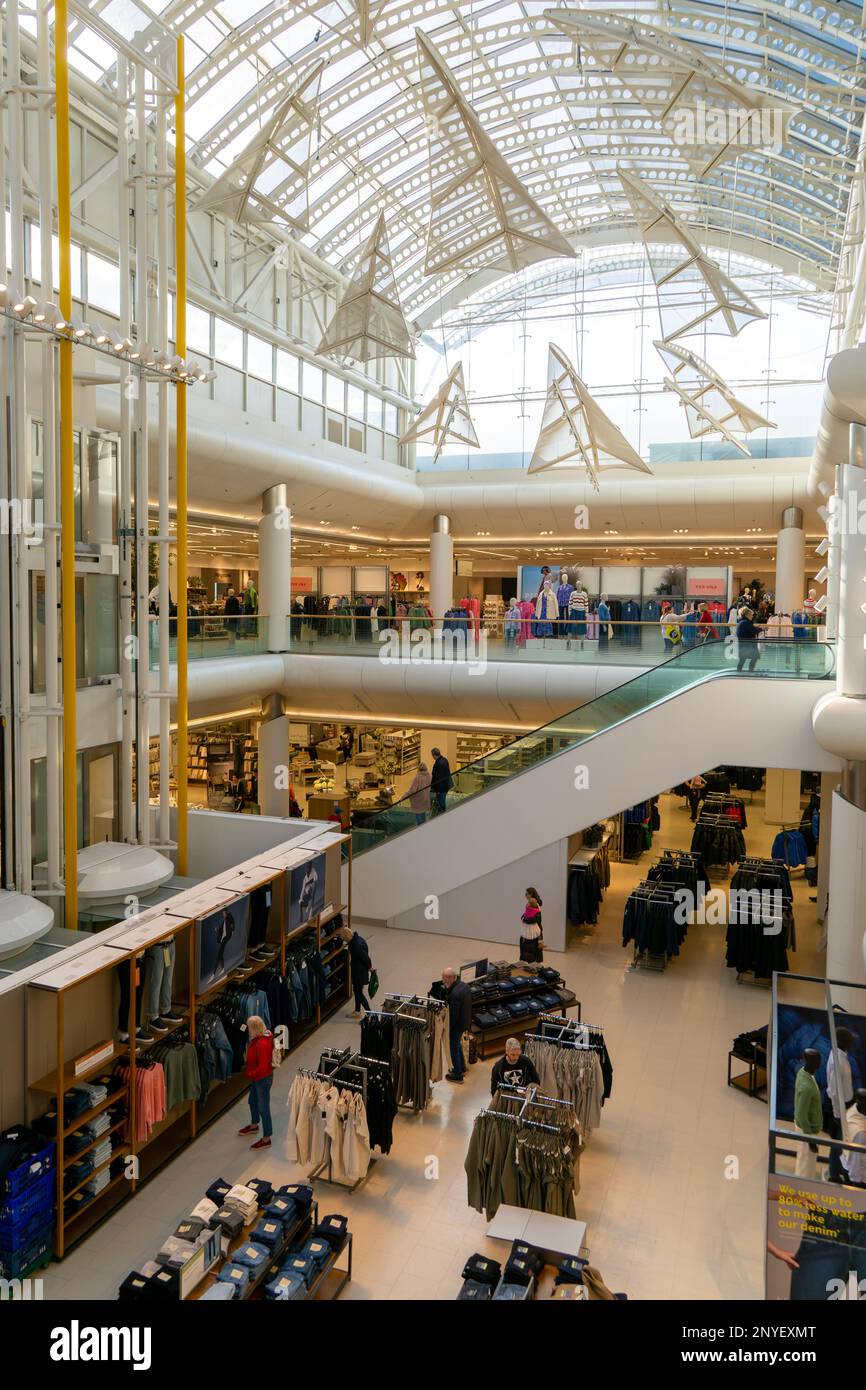 Interior Marks & Spencer store inside the Mall shopping centre, Cribbs