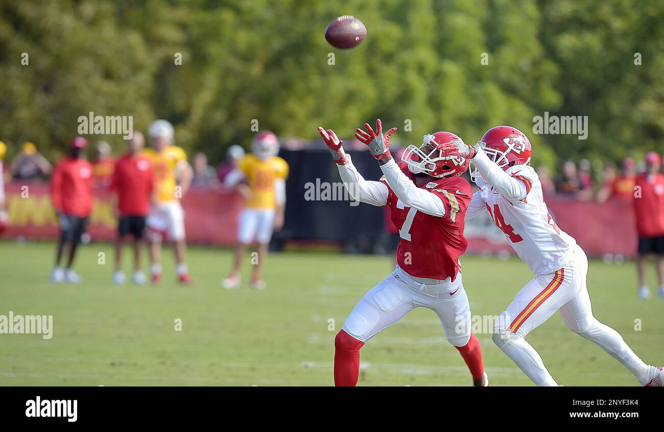 White Defensive Back Kansas City Chiefs defensive back D.J. White defends wide receiver ...