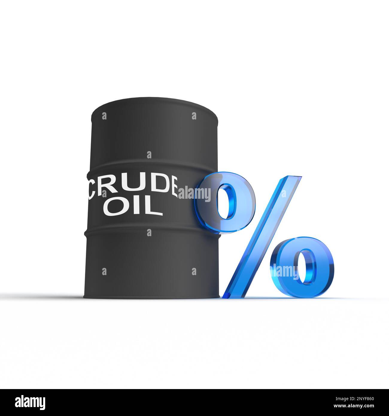 Black barrels for cruel oil or petroleum, 3D rendering illustration
