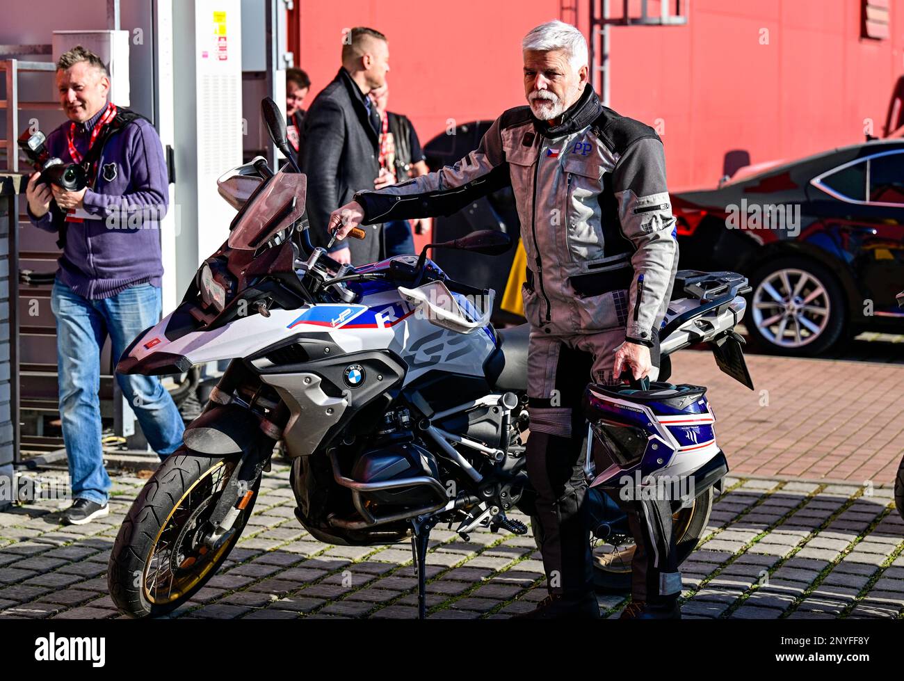 Prague, Czech Republic. 02nd Mar, 2023. Czech President-elect Petr Pavel attends the Motorcycle Prague 2023 fair in Prague, Czech Republic, March 2, 2023. Credit: Roman Vondrous/CTK Photo/Alamy Live News Stock Photo