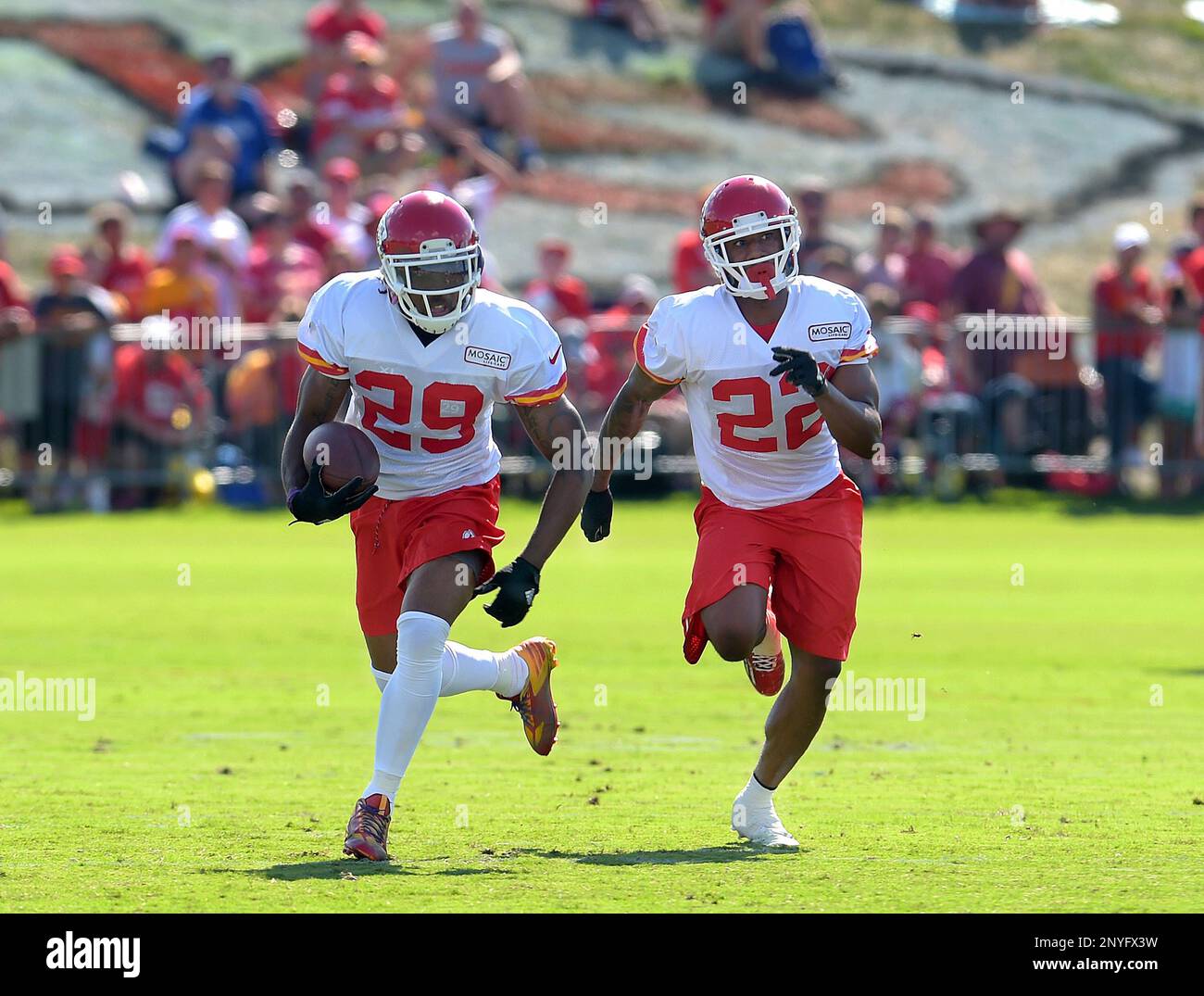 Kansas City Chiefs defensive back Eric Berry returns an interception ...