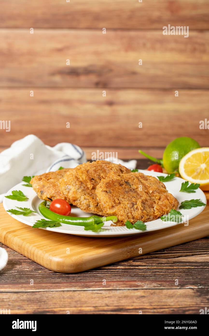 Fried meatballs. Ottoman cuisine delicacies. Meatballs made with ground