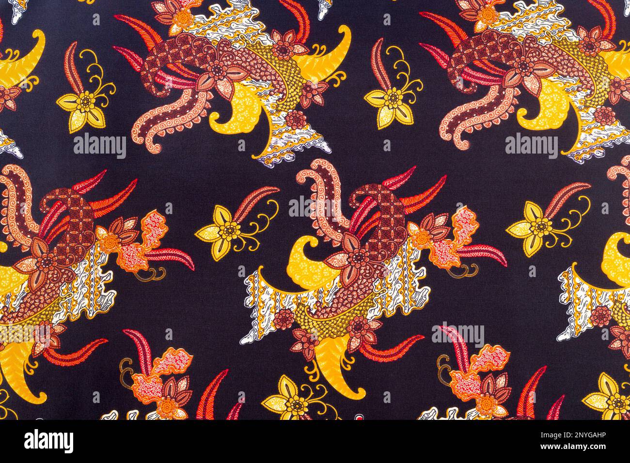 Indonesian batik cloth, a batik cloth Stock Photo