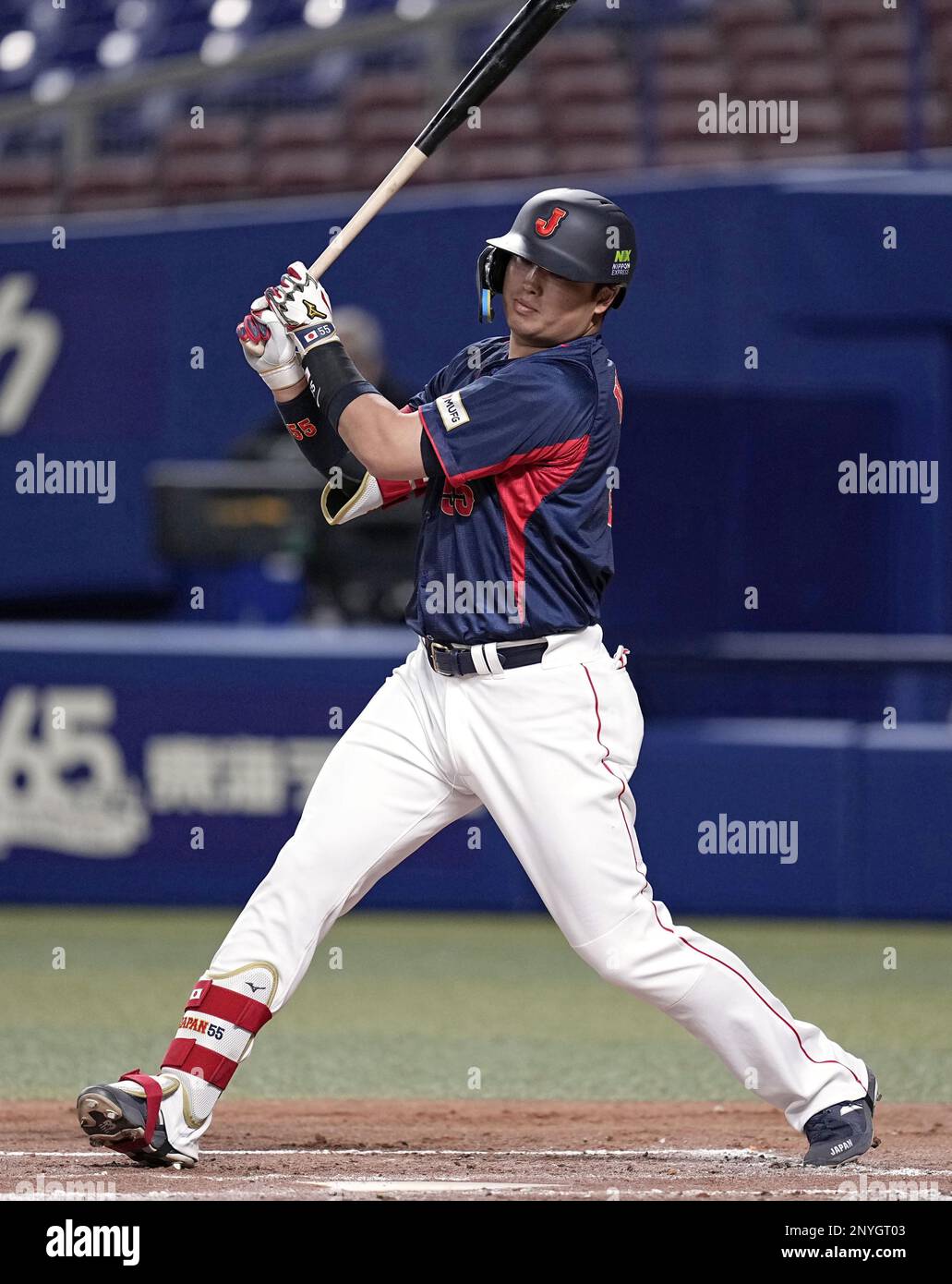 Yakult Swallows slugger Murakami strikes out during the