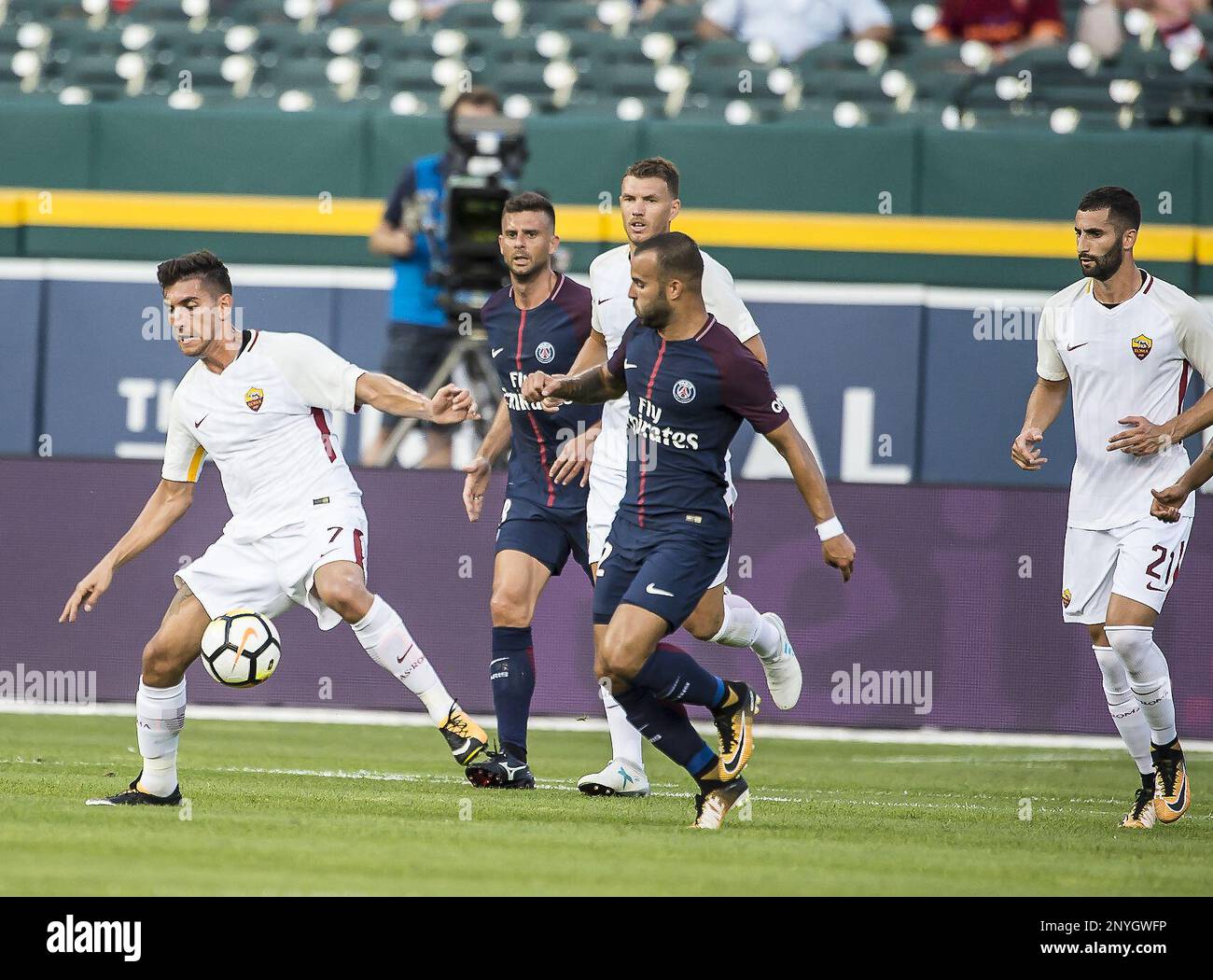 Marquinhos scores winning goal in PK's to beat AS Roma at Comerica Park 