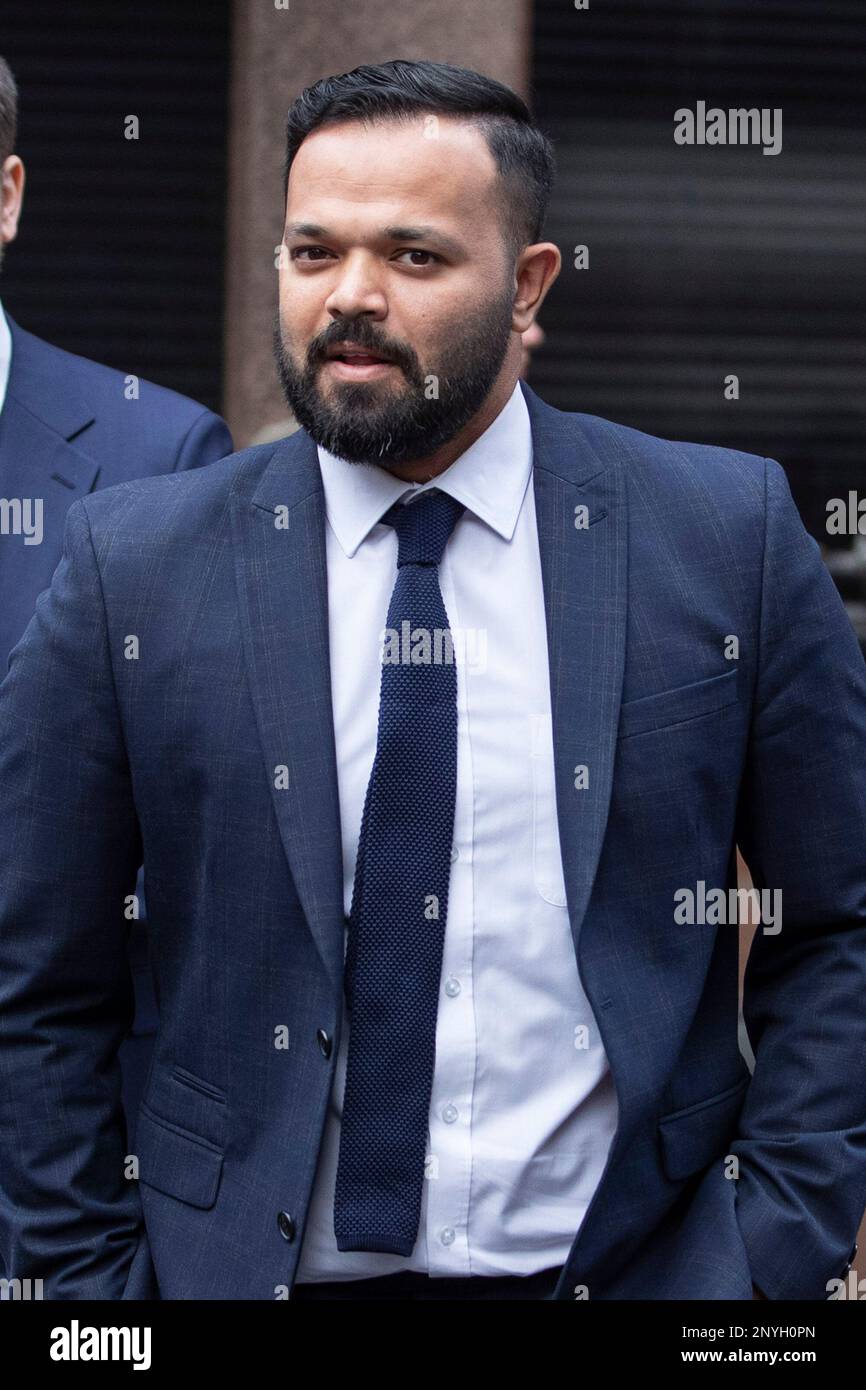 London ,United Kingdom 02/02/2023. ExYorkshire Cricket player Azeem