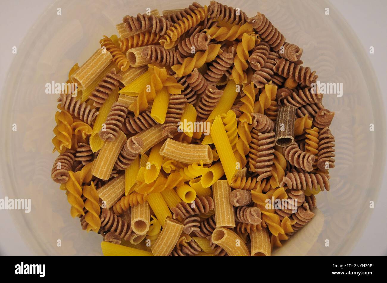 different types of pasta in the studio Stock Photo