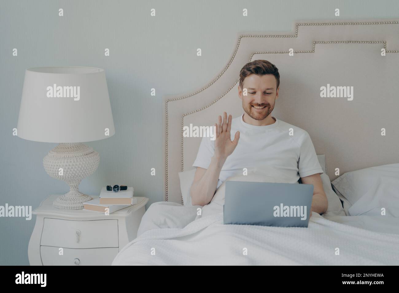 Laptop online video call hi res stock photography and images Alamy