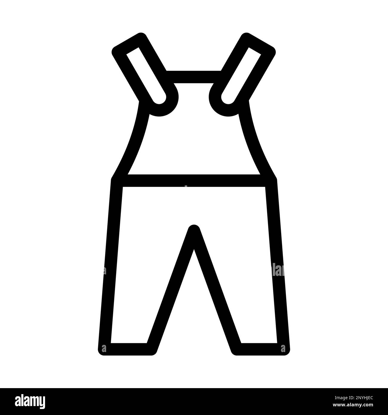 Overalls Thick Line Icon Stock Photo Alamy