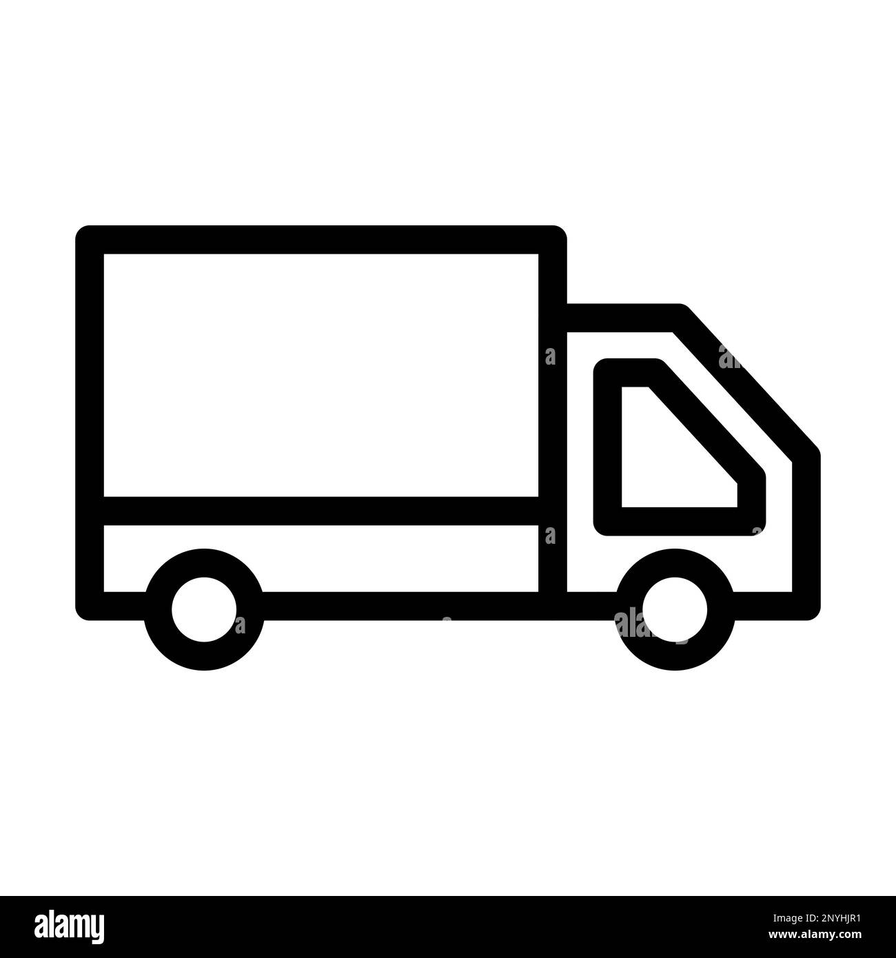 trailer-thick-line-icon-stock-photo-alamy