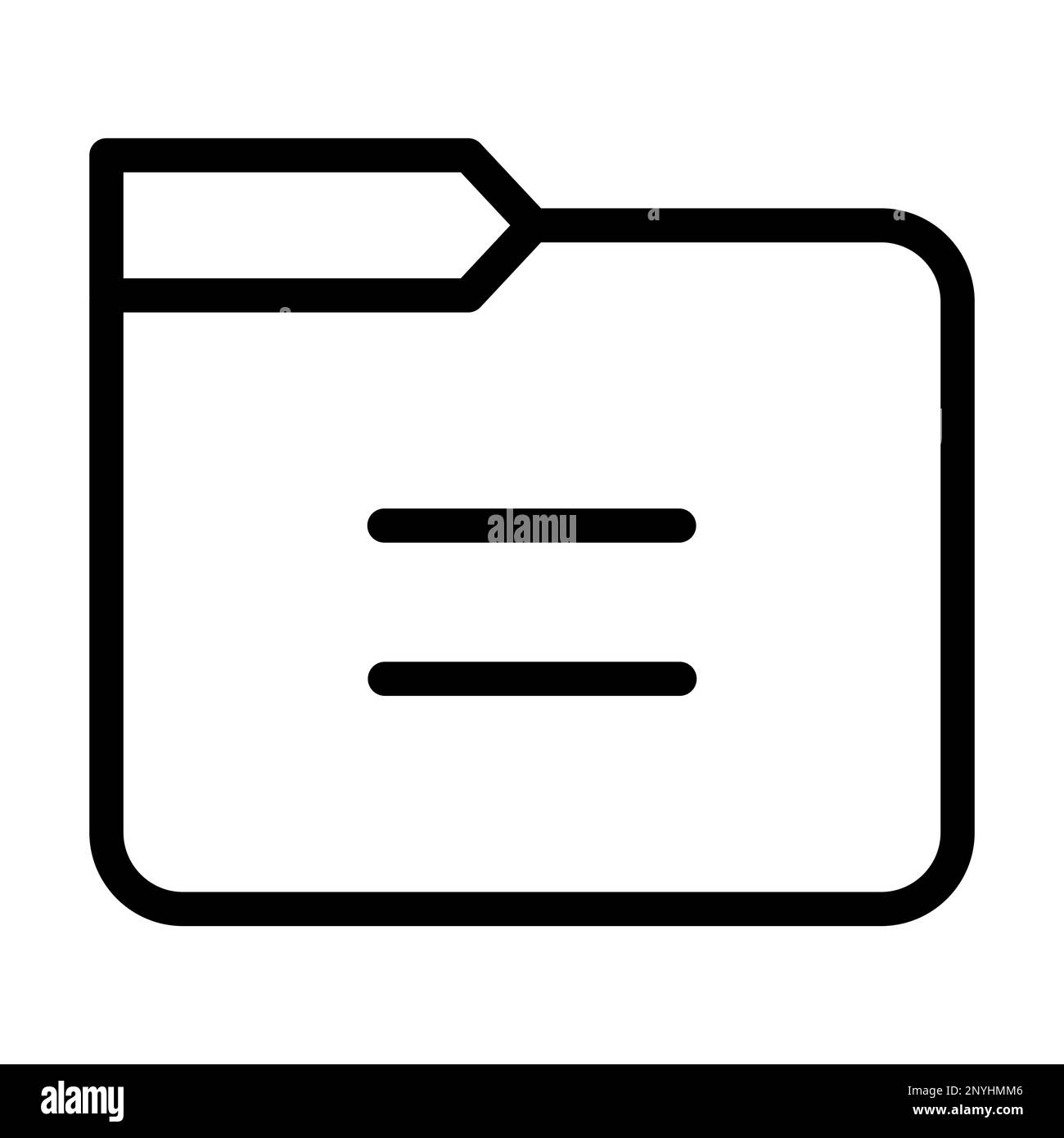 Abstract folder icons Black and White Stock Photos & Images - Alamy
