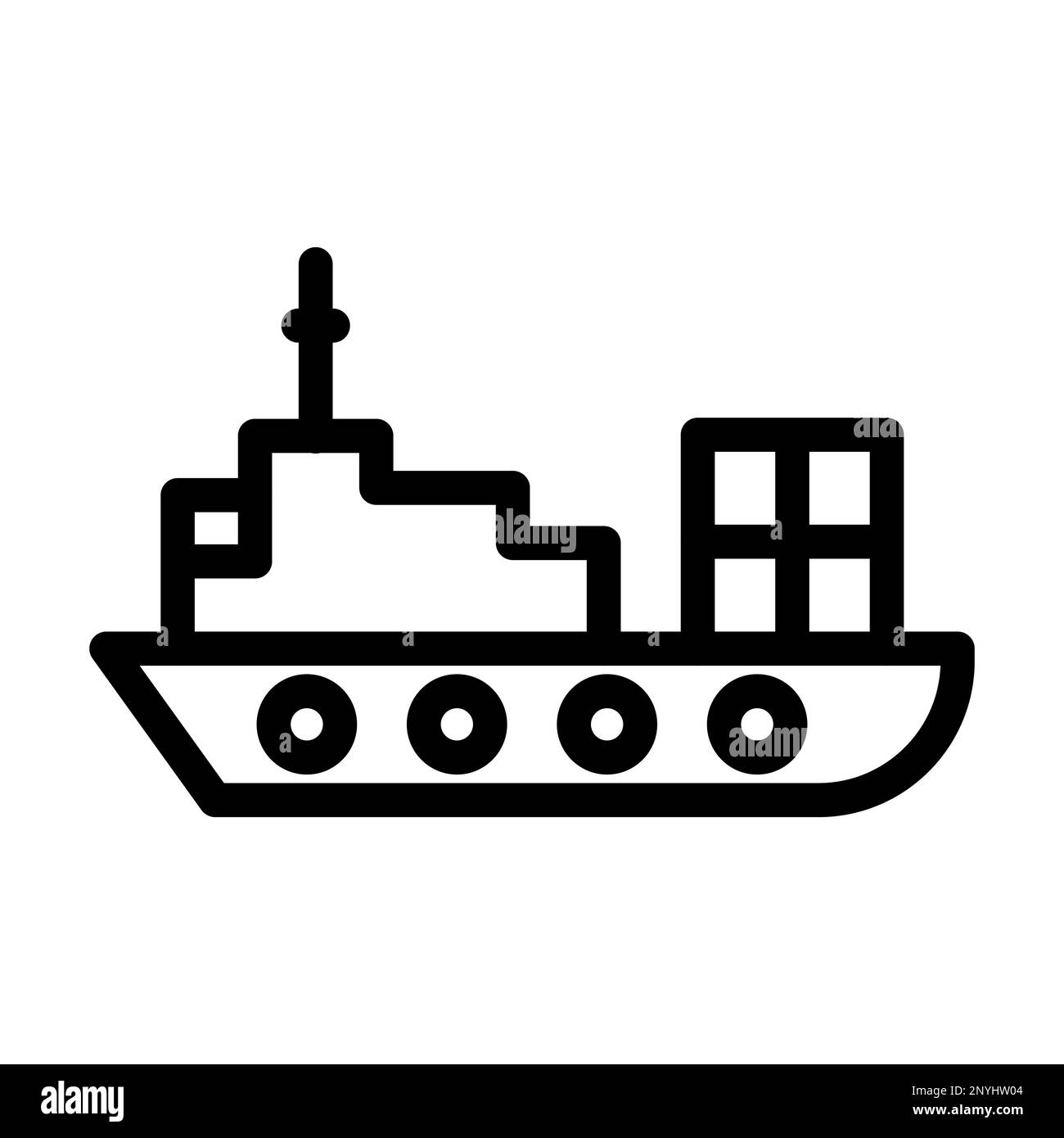 Cargo Ship Thick Line Icon Stock Photo Alamy cargo-ship-thick-line-icon-stock-photo-alamy