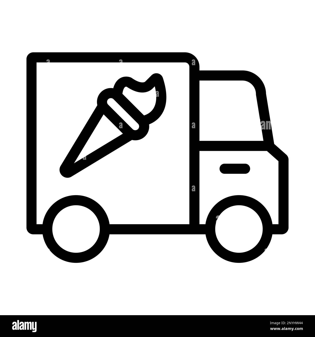1835+ Ice Cream Van Mockup