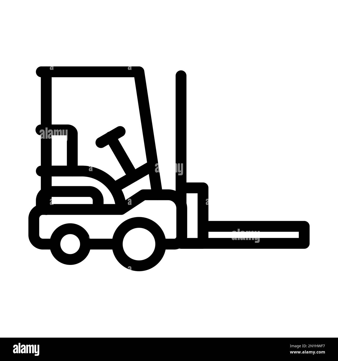 forklifter-thick-line-icon-stock-photo-alamy