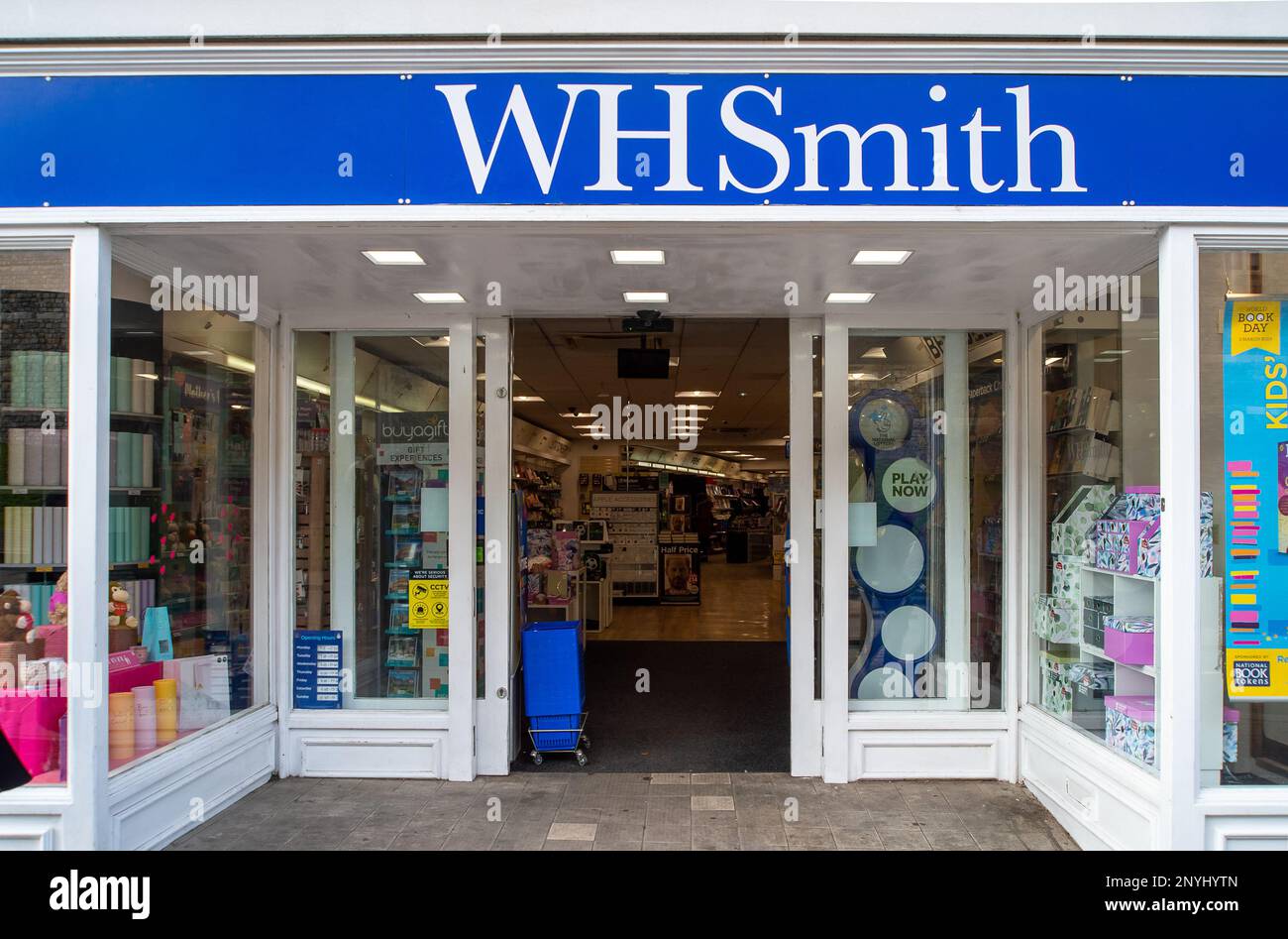 Windsor, Berkshire, UK. 2nd March, 2023. A WH Smith branch in Windsor, Berkshire. It has been reported in the press this morning at High Street stationery and book retailer, WH Smith has been targetted by a cyber attack. The cyber attack has reportedly given illegal access to company data including former and current employees. Credit: Maureen McLean/Alamy Live News Stock Photo