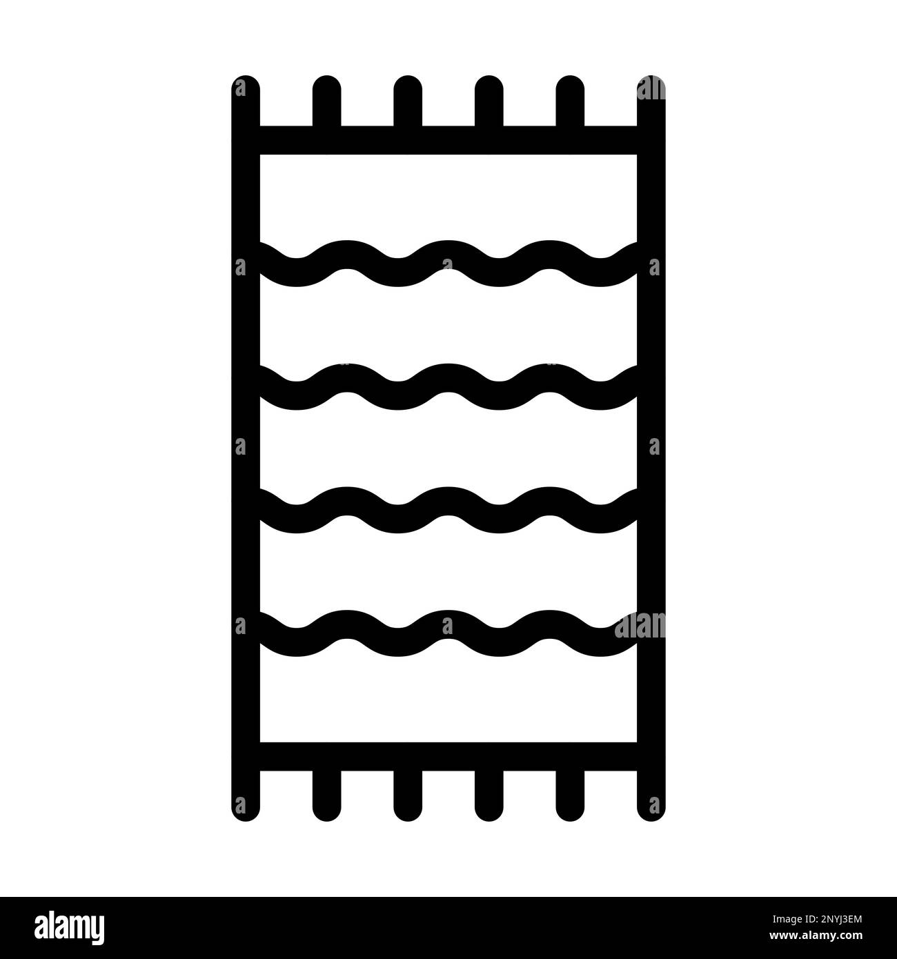 Beach Towel Thick Line Icon Stock Photo - Alamy