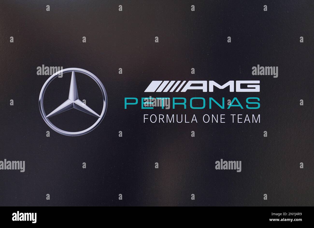 Mercedes amg f1 team logo hi-res stock photography and images - Alamy