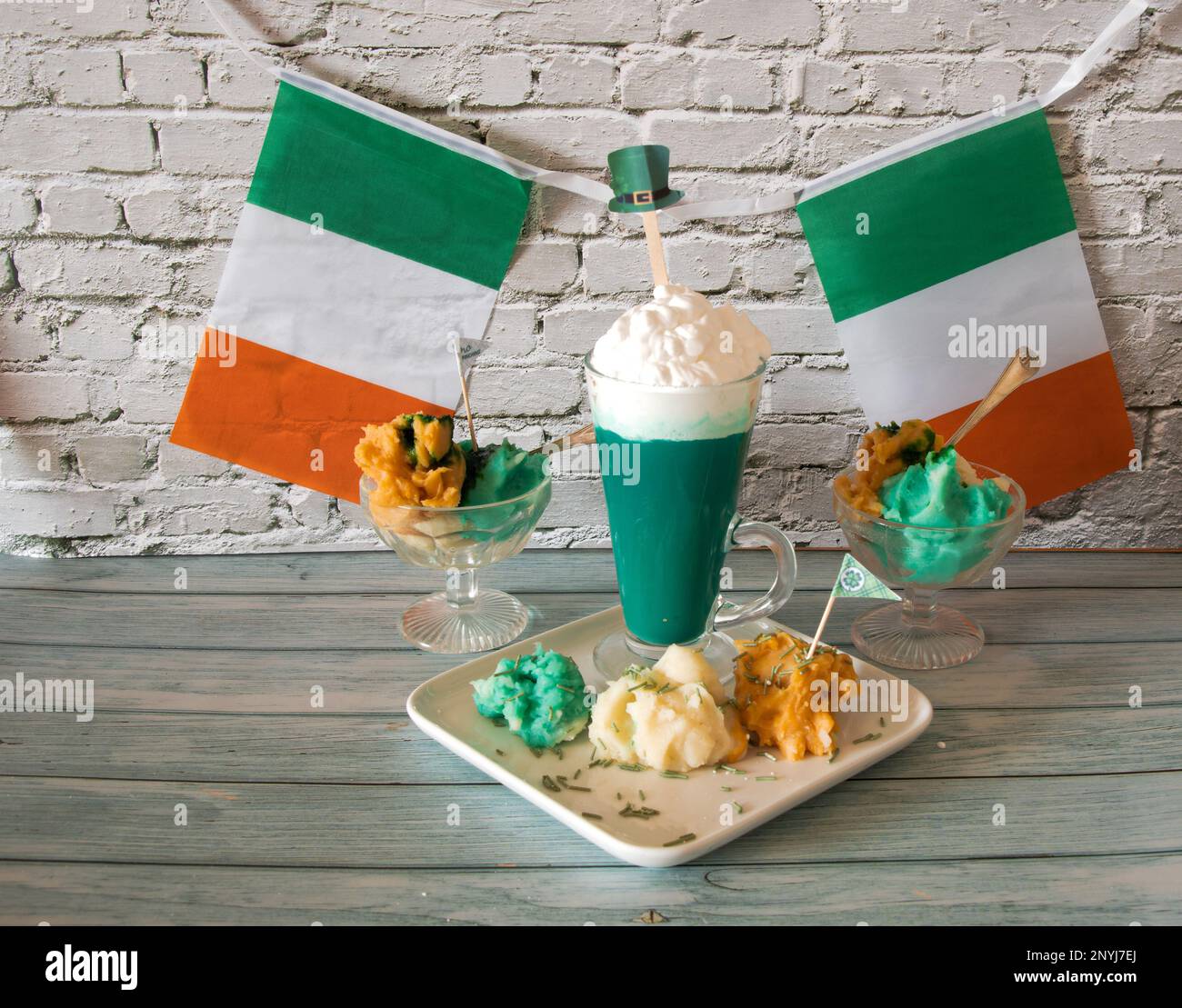 St Patricks day celebrations tea party Ireland Stock Photo - Alamy
