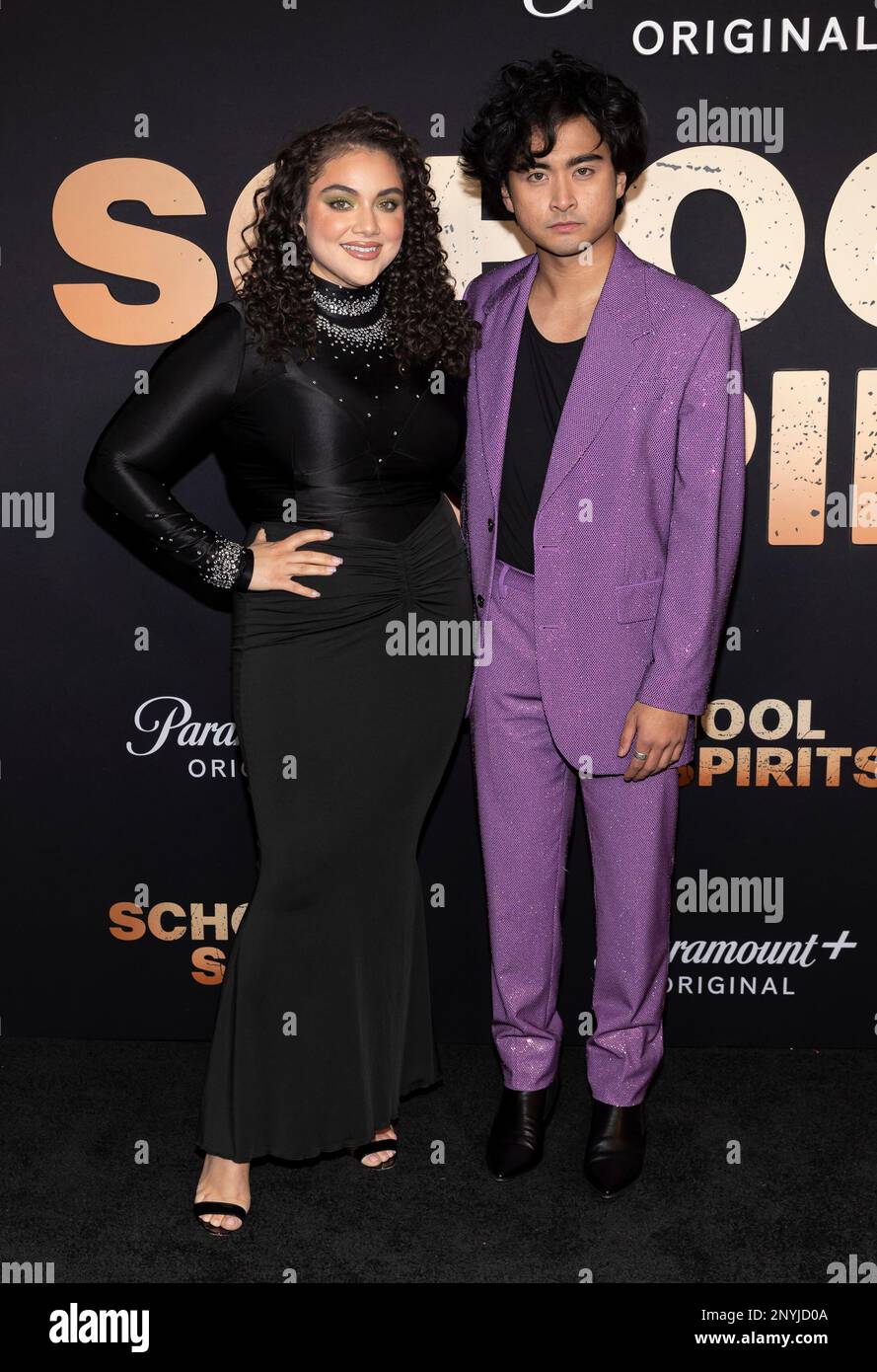 Kiara Pichardo and Kristian Flores attend the arrivals of Paramount