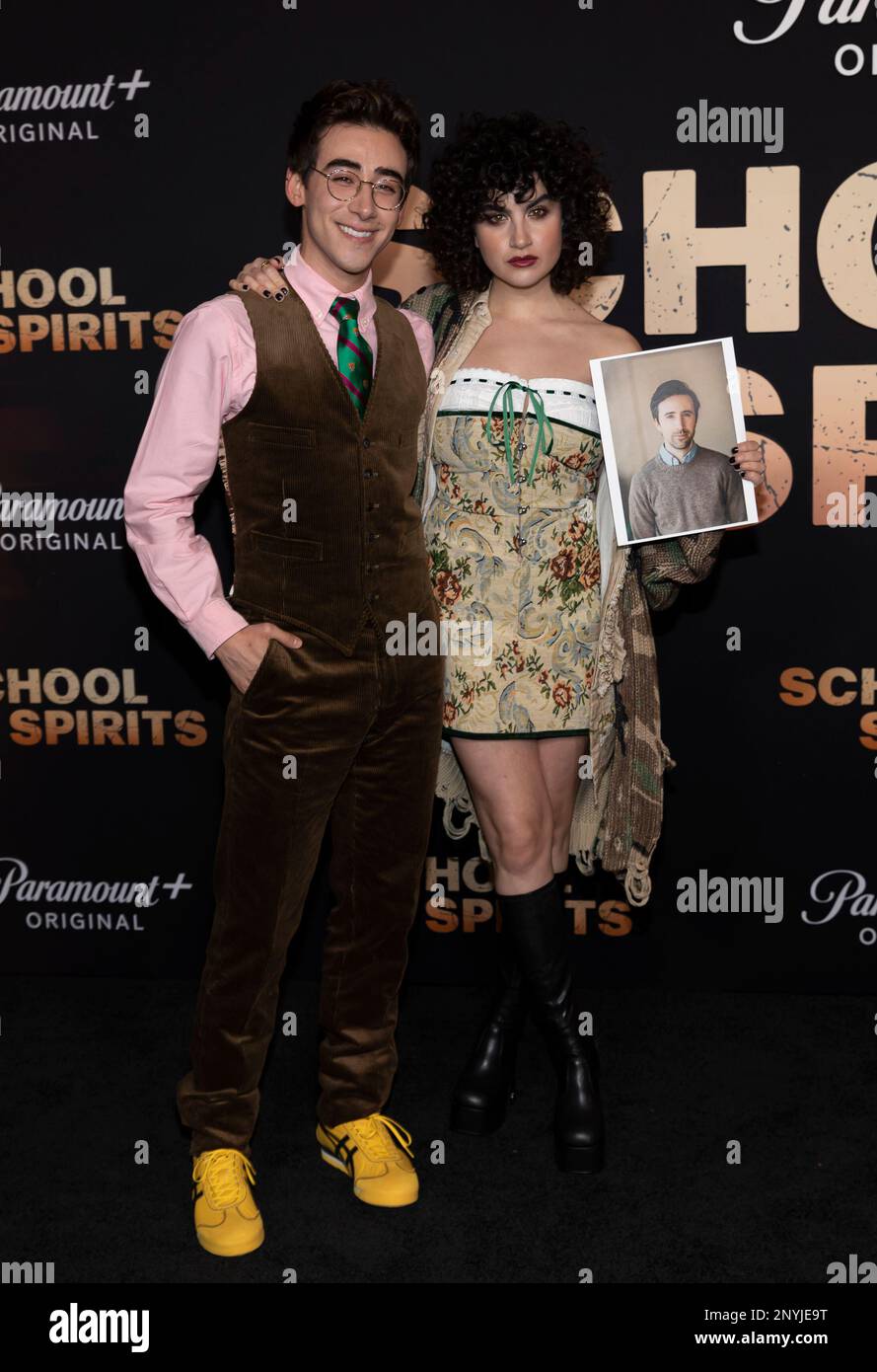 Nick Pugliese and Sarah Yarkin attend the arrivals of Paramount