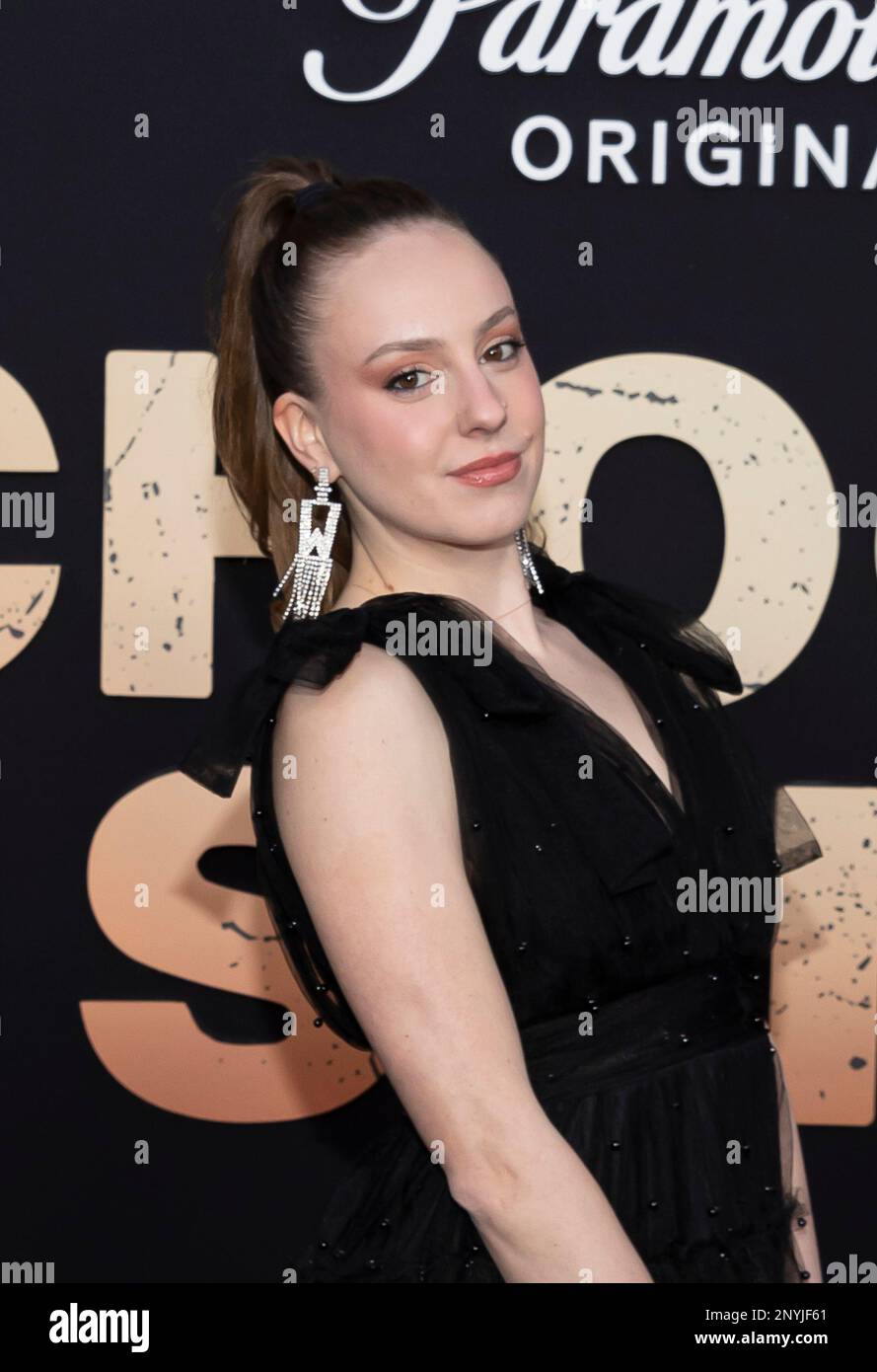 Los Angeles, USA. 01st Mar, 2023. Hannah Warling attends the arrivals of Paramount   School Spirits Premiere at the Masonic Lodge in Los Angeles, CA on March 1, 2023. (Photo by Corine Solberg/Sipa USA) Credit: Sipa USA/Alamy Live News Stock Photo