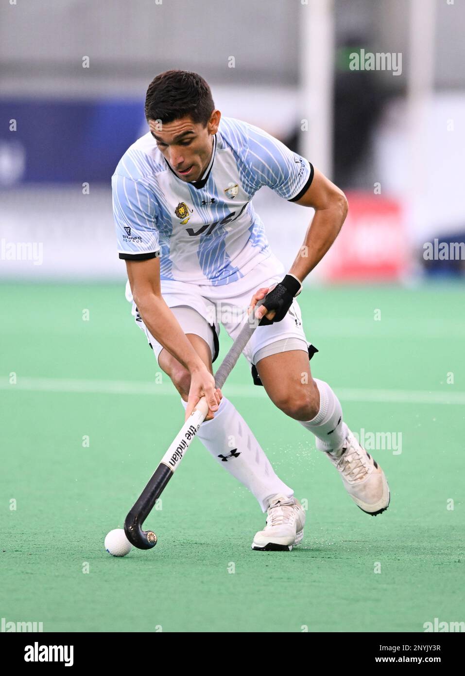 Hobart, Australia. 02nd Mar, 2023. Federico Fernandez of Argentina Men's National field hockey team in action during the 2022/23 International Hockey Federation (FIH) Men's Pro-League match between Argentina and Spain held at the Tasmanian Hockey Centre in Hobart. Final score Spain 4:3 Argentina. Credit: SOPA Images Limited/Alamy Live News Stock Photo