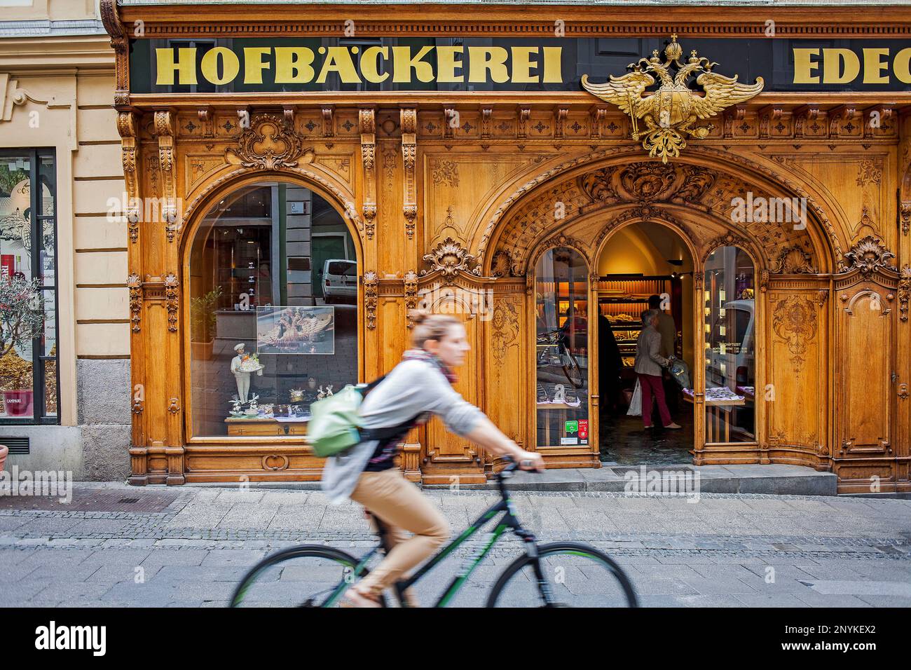 Hofbaeckerei Edegger-Tax in Hofgasse, court bakery, Graz, Austria, Europe Stock Photo