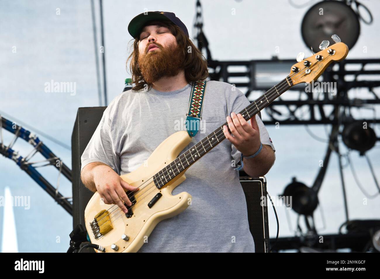 Zac Cockrell of Alabama Shakes performs during the Forecastle Music