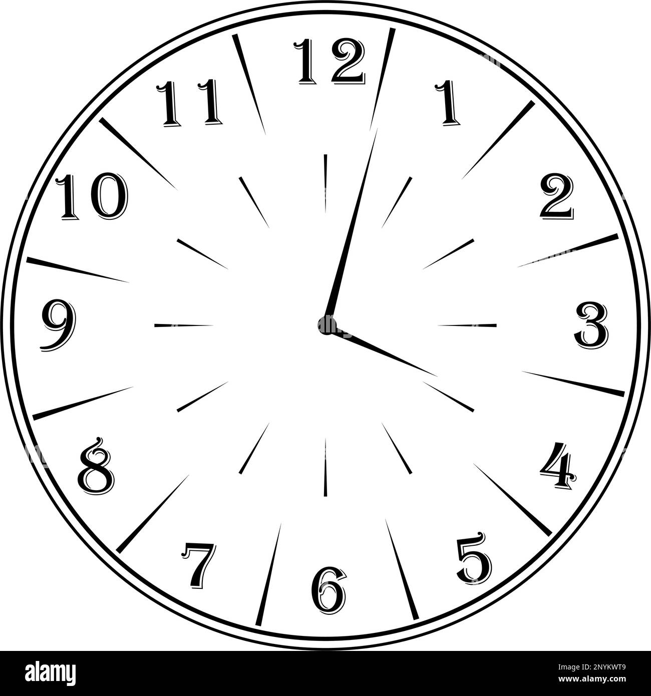 A round clock with a dial and hands. Transparent background Stock Vector Image & Art Alamy