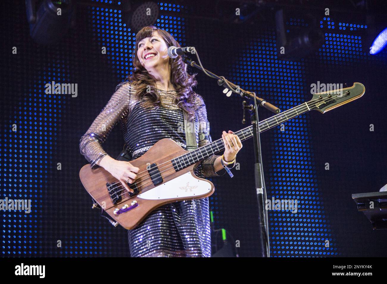 Nikki Monninger of Silversun Pickups performs during KROQ’s Almost