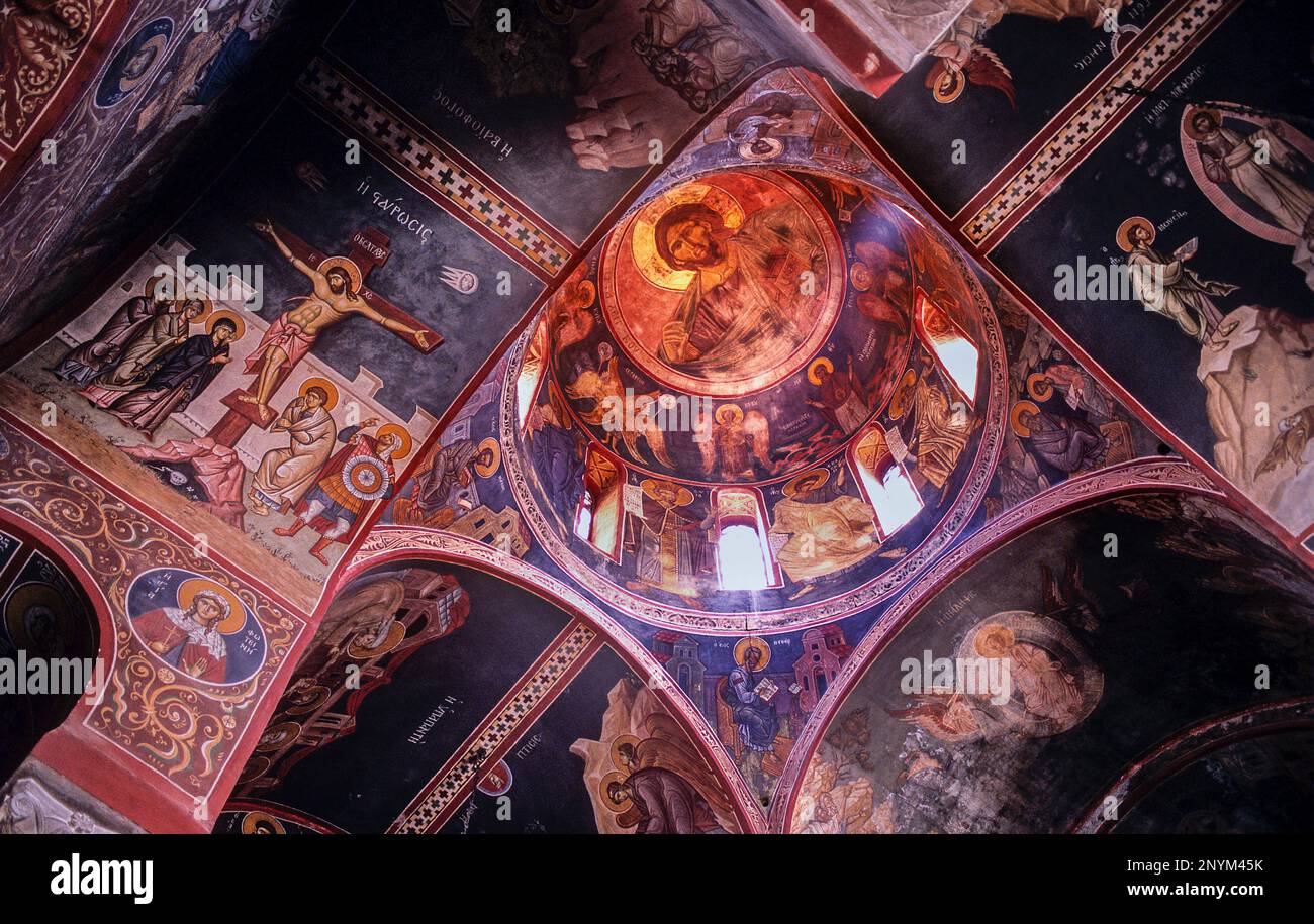 Kapnikarea church, byzantine style, Athens, Greece, Europe Stock Photo