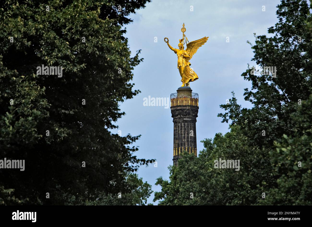 Tiergarten. Column of the victory.Berlin. Germany Stock Photo