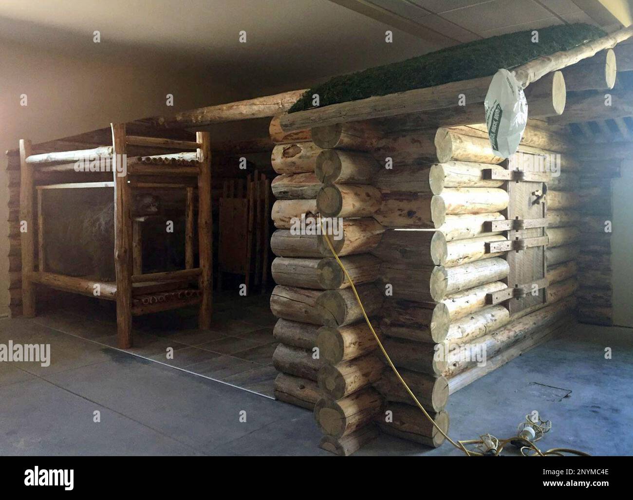 This June 23, 2017 photo shows a replica of Richard Proenneke's hand