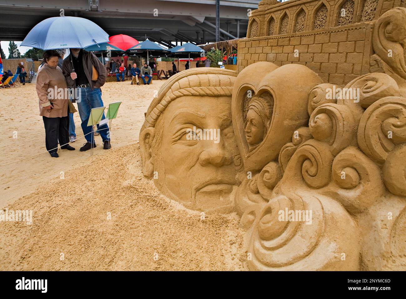 Sandsation. International festival of sand sculptures.Berlin. Germany Stock Photo