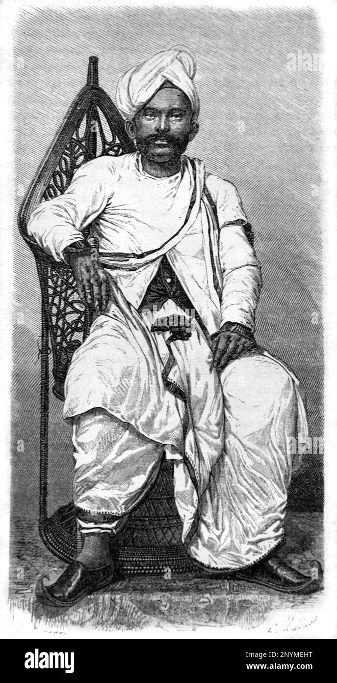 Indian Doctor aka Malbar or Malabar, a south Indian of Tamil Origin, La Reunion Island. Vintage