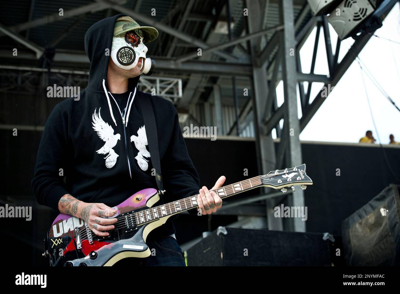 J-Dog of Hollywood Undead performs during the 2013 Rock On The Range ...