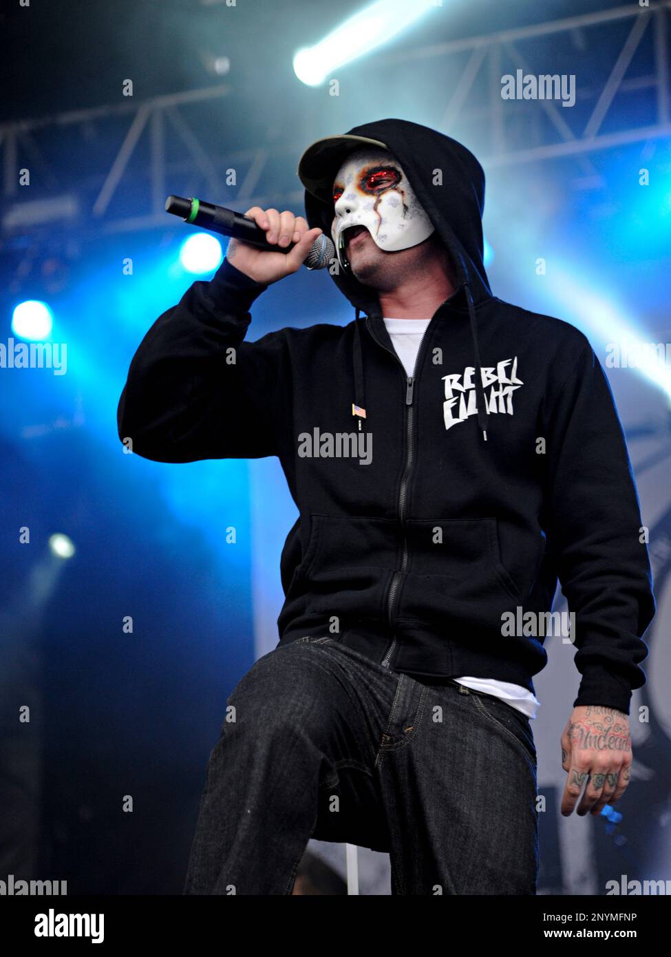 J-Dog of Hollywood Undead performs during the Rock On The Range ...