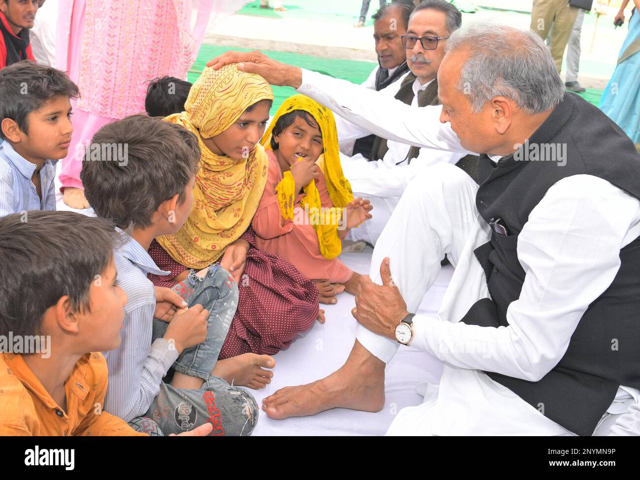 Bharatpur, Rajasthan, India. 2nd Mar, 2023. Rajasthan Chief Minister