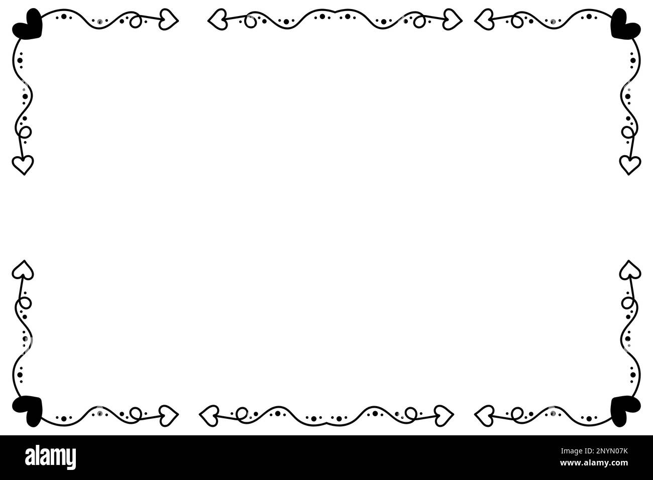 Artistic horizontal border and frame Stock Photo - Alamy