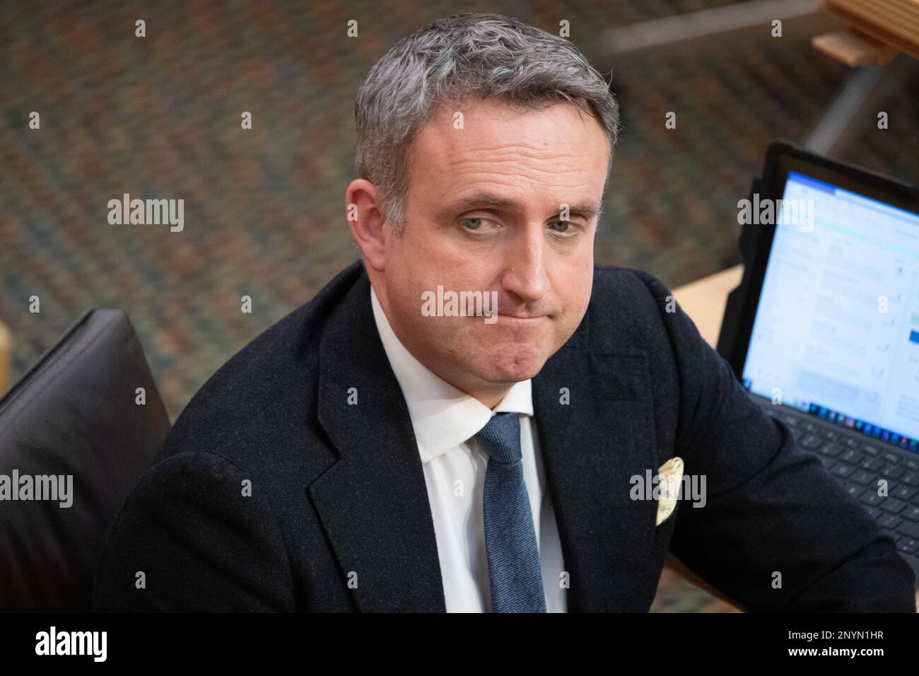 Edinburgh Scotland UK 2nd Mar 2023 PICTURED Alex Cole Hamilton edinburgh-scotland-uk-2nd-mar-2023-pictured-alex-cole-hamilton