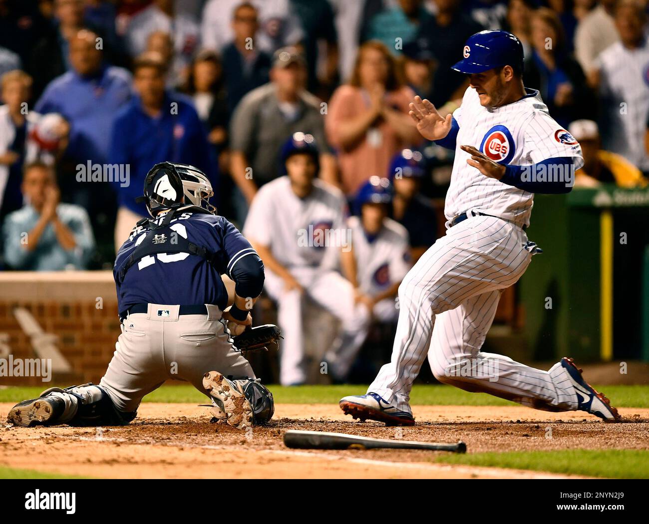Mar 31, 2019: Chicago Cubs first baseman Anthony Rizzo #44 at first base  during an MLB game between the Chicago Cubs and the Texas Rangers at Globe  Life Park in Arlington, TX